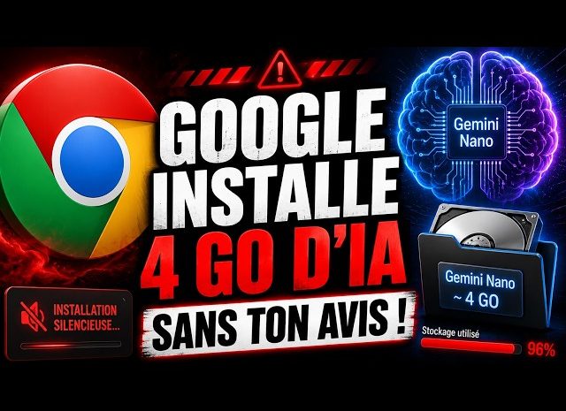 Google installe silencieusement Gemini Nano sur les PC <BR> Une IA de 4 Go sans consentement explicite