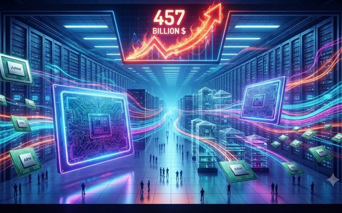 Ruée vers l&rsquo;or numérique <BR> Le marché des puces d&rsquo;IA vise les 457 milliards de dollars